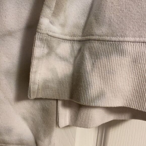 Butter White With Grey tie Dye Sweatshirt - Picture 2 of 8